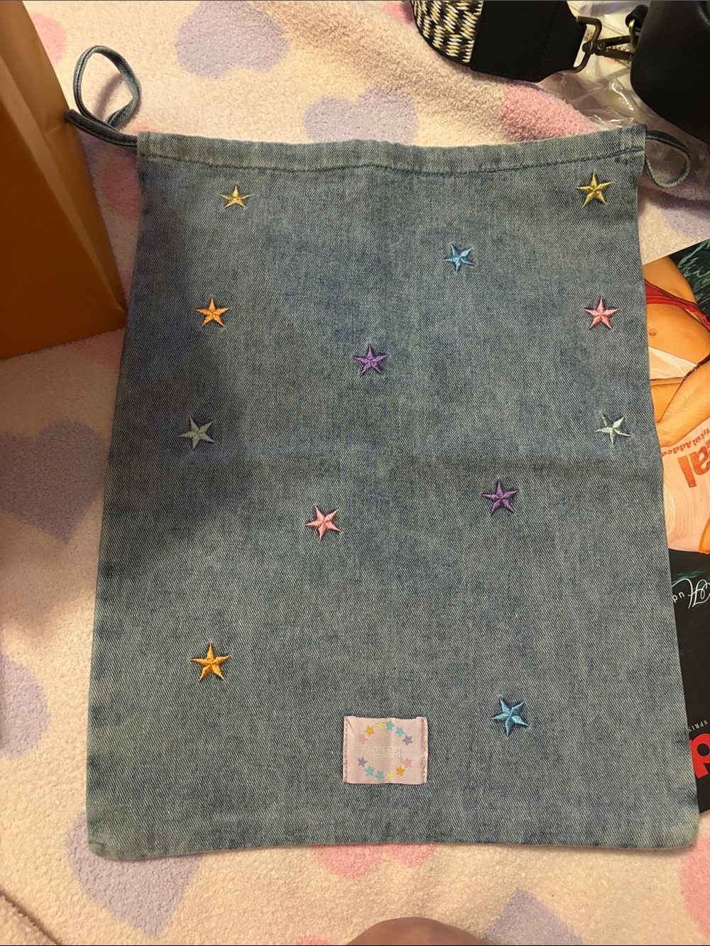 Denim star bag